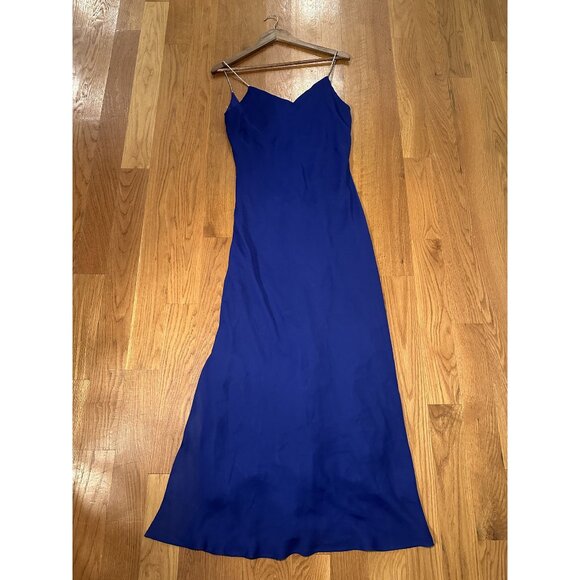 David & Johnny Vintage Purple Midi Gown Size 13/14 – Jeweled Strap Evening Dress - Picture 2 of 8